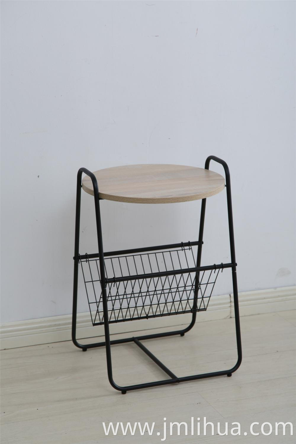 metal side table